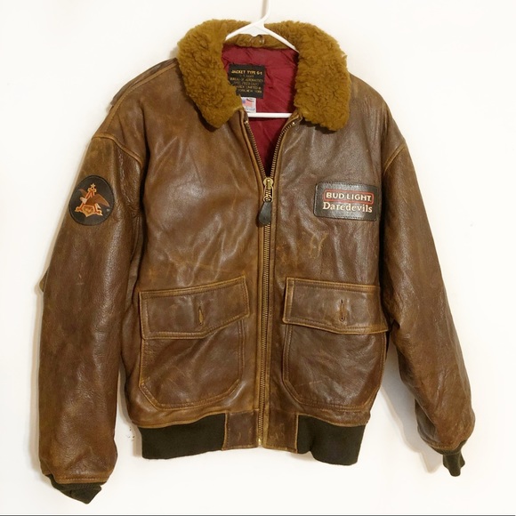Avirex Other - Avirex vintage old leather flight jacket type G-1